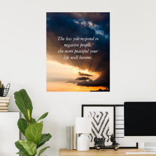Ju mindre du svarar på negativa människor + foto poster