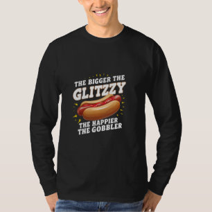 Ju större glimten är desto mer lyckligare blir det t shirt