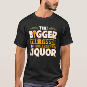 Ju större pipett, desto snabbare blir likör. t shirt