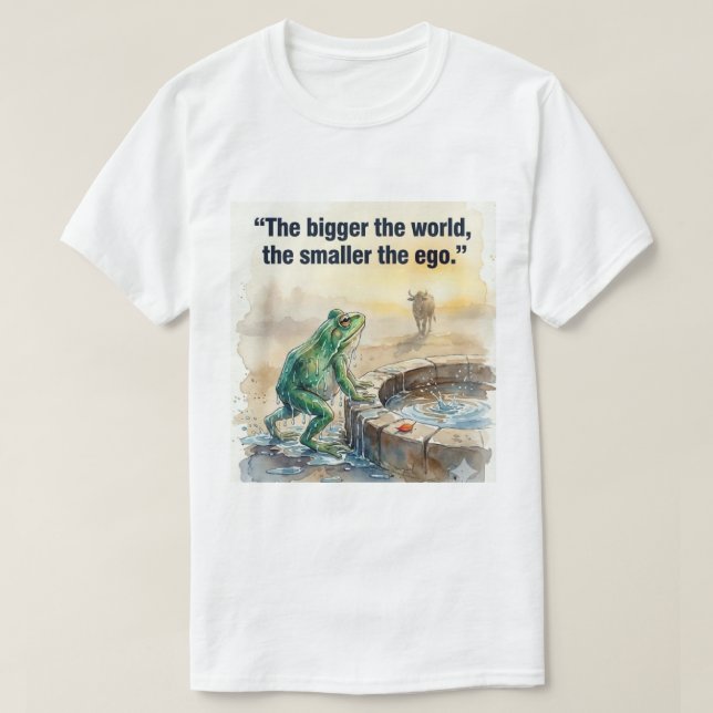 Ju större världen är. t shirt (Design framsida)
