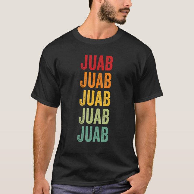 Juab County Utah Rainbow Text Design T Shirt (Framsida)