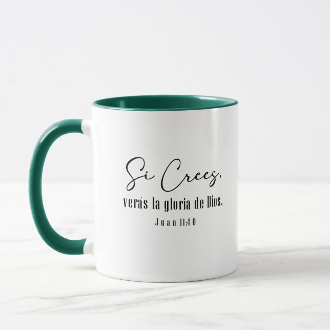 Juan 11, spanish bible verse Taza Mugg (Vänster)