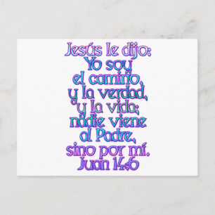 Juan 14:6 spanska vykort