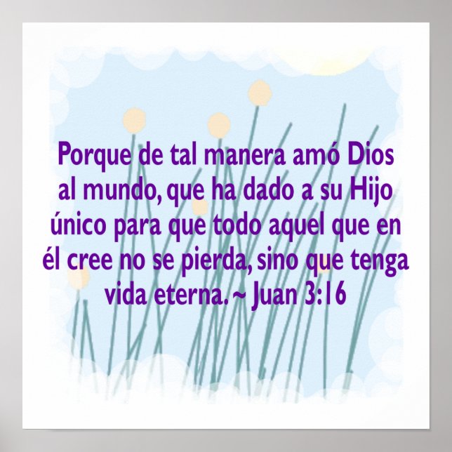 Juan 3:16 poster (Framsidan)
