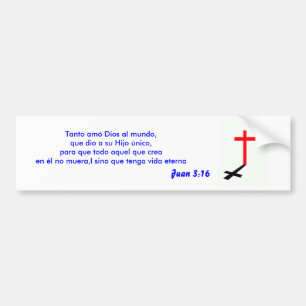 juan 3:16klistermärke bildekal