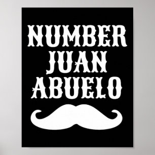 Juan Abuelo Spansk Mexikansk Bästa Pappapresenter Poster
