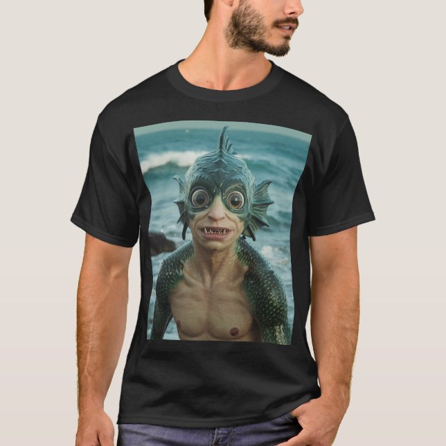 Juan Cabana A.I. Sea Monster T-Shirt (Framsida)