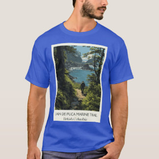 Juan de Fuca Marinerail västkust vandring konst Pr T Shirt