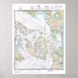Juan de Fuca-sundet till Georgia-sundet Poster