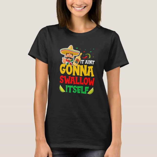 Juan Drinking Mexican Fiesta Quote  Cinco de Mayo T Shirt (Framsida)