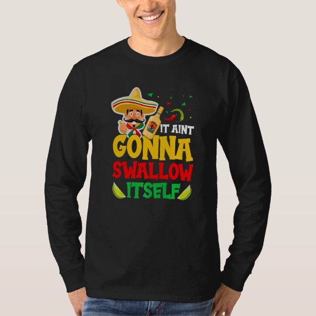 Juan Drinking Mexican Fiesta Quote  Cinco de Mayo T Shirt (Framsida)