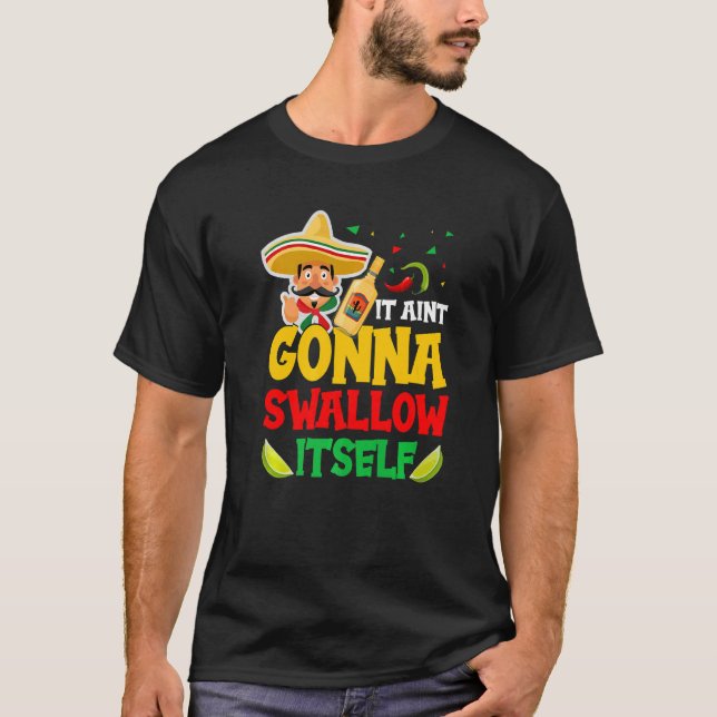 Juan Drinking Mexican Fiesta Quote  Cinco de Mayo T Shirt (Framsida)
