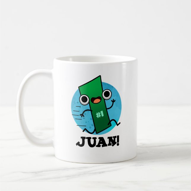Juan Funny Mexican Number 1 Pun Kaffemugg (Vänster)