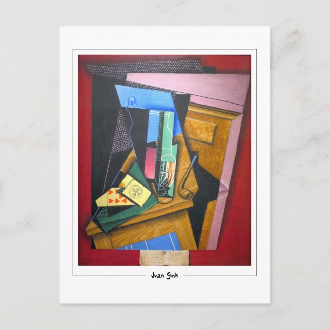 Juan Gris #256 - Fine Art Postcard Vykort (Framsida)