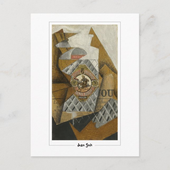 Juan Gris #261 - Fine Art Postcard Vykort (Framsida)