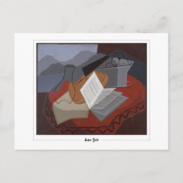 Juan Gris #282 - Fine Art Postcard Vykort (Framsida)