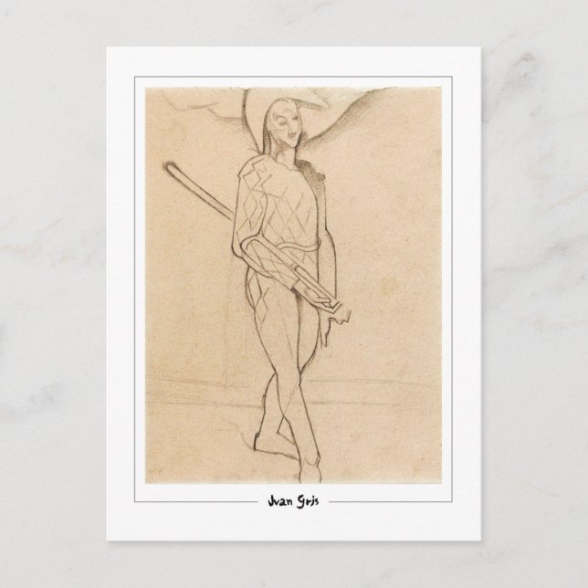 Juan Gris #292 - Fine Art Postcard Vykort (Framsida)