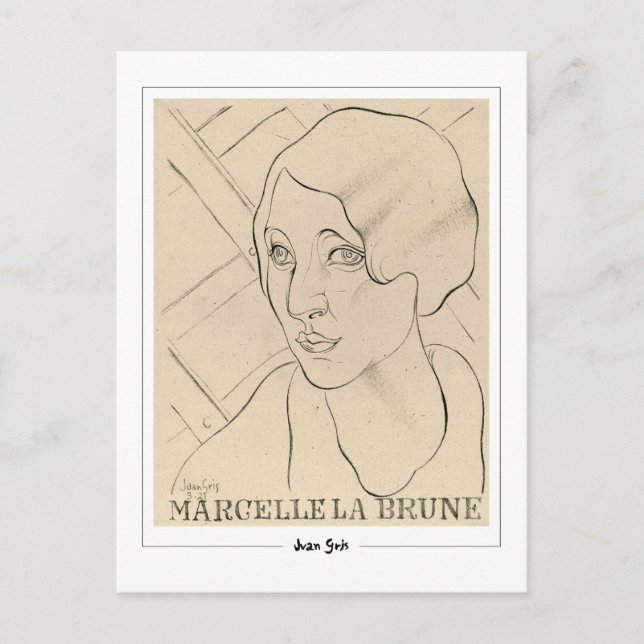 Juan Gris #298 - Fine Art Postcard Vykort (Framsida)