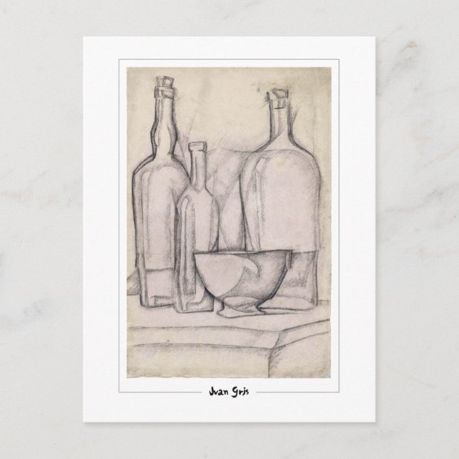 Juan Gris #321 - vykort för konstföremål (Framsida)