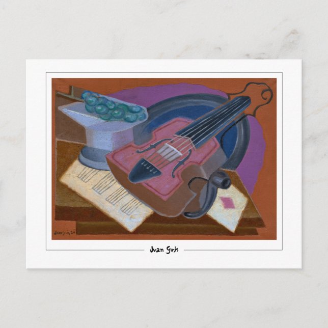 Juan Gris #324 - vykort för konstföremål (Framsida)