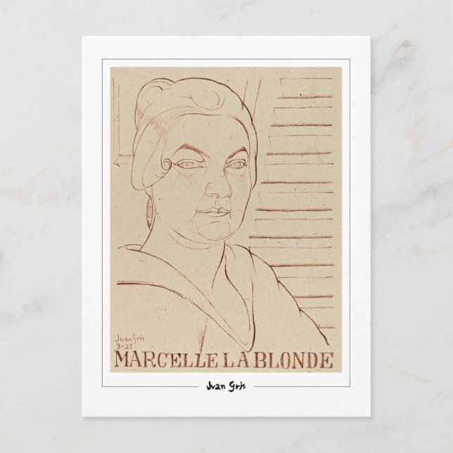 Juan Gris #331 - vykort för konstföremål (Framsida)