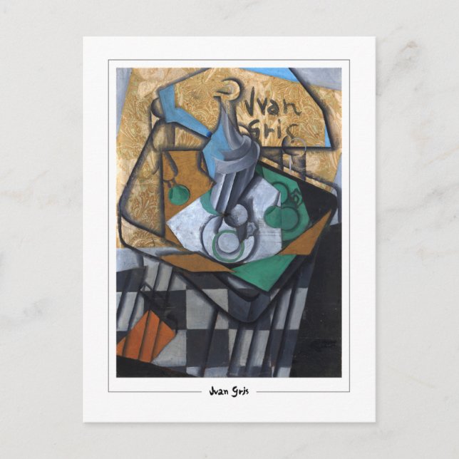 Juan Gris #334 - Finkonst Postkort Vykort (Framsida)