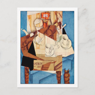 Juan Gris Breakfast Fine Art Vykort