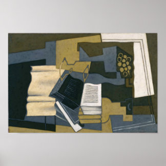 Juan Gris Carafe och Bok Poster