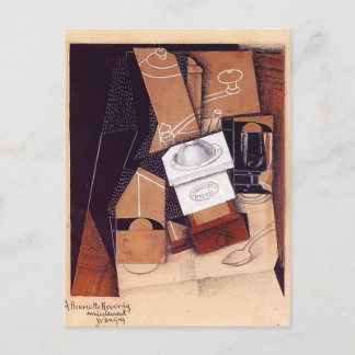 Juan Gris- Coffee Grinder Vykort