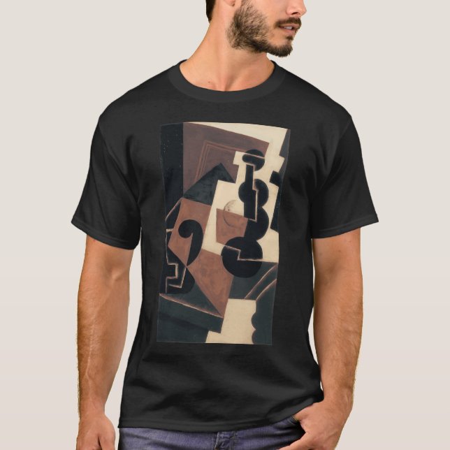 Juan Gris Compotier et nappe à carreaux -Frukt D T Shirt (Framsida)
