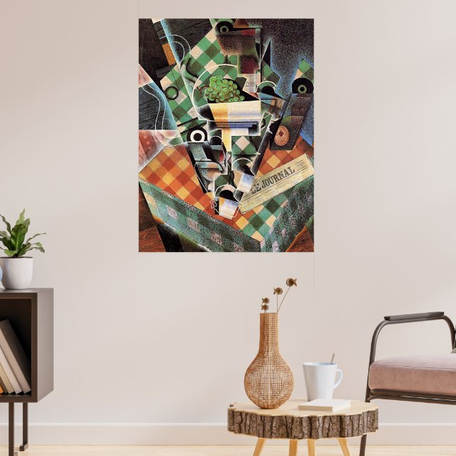 Juan Gris - Fortfarande livet med kontrollerad tab Poster (Vardagsrum 3)
