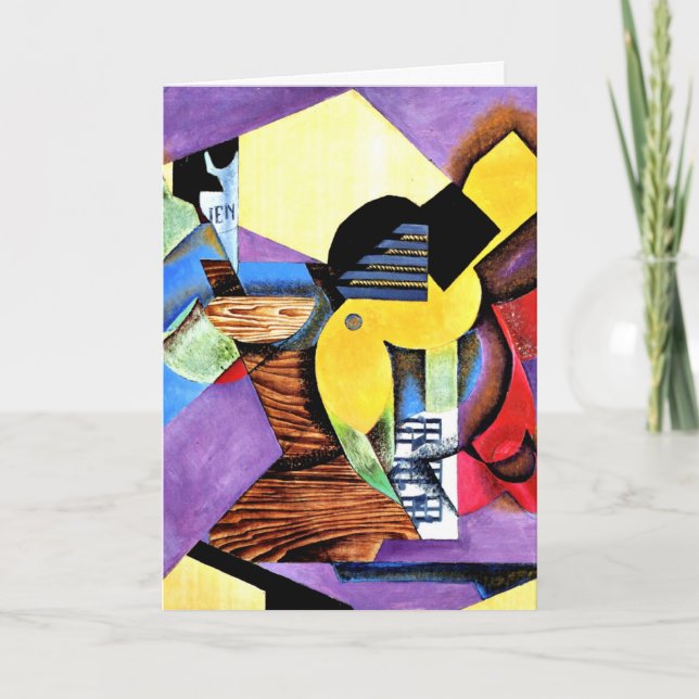 Juan Gris - Guitar, 1913 Kort (Framsida)