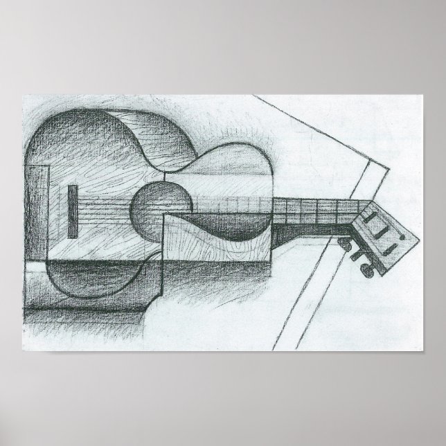Juan Gris - Guitar Poster (Framsidan)