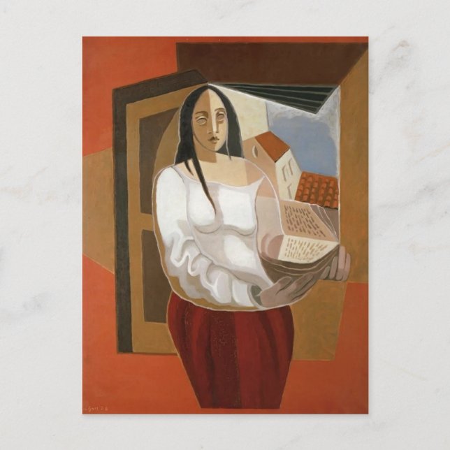 Juan Gris - Läsaren Vykort (Framsida)