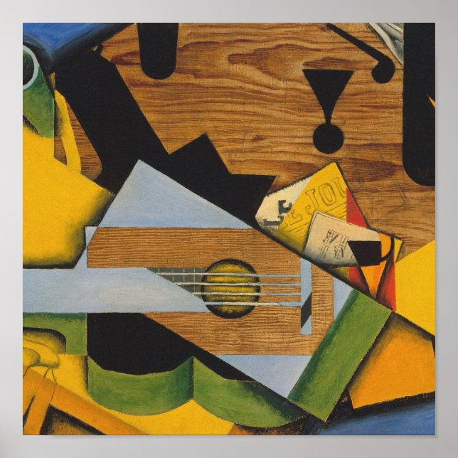 Juan Gris - Livet med en gitarr Poster (Framsidan)