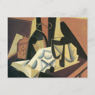 Juan Gris - still Life med en vit matduk Vykort