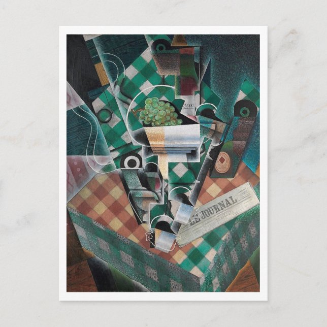 Juan Gris, Stilleben, Modern konst Vykort (Framsida)