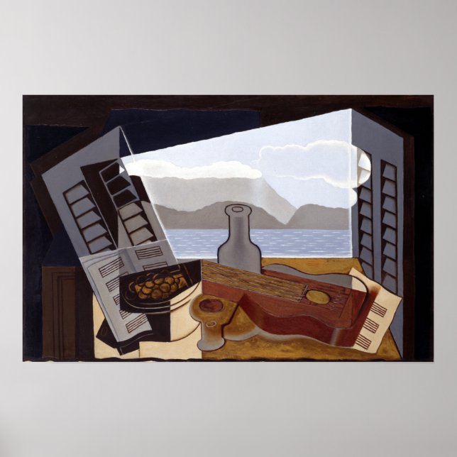 Juan Gris the Open Window Poster (Framsidan)