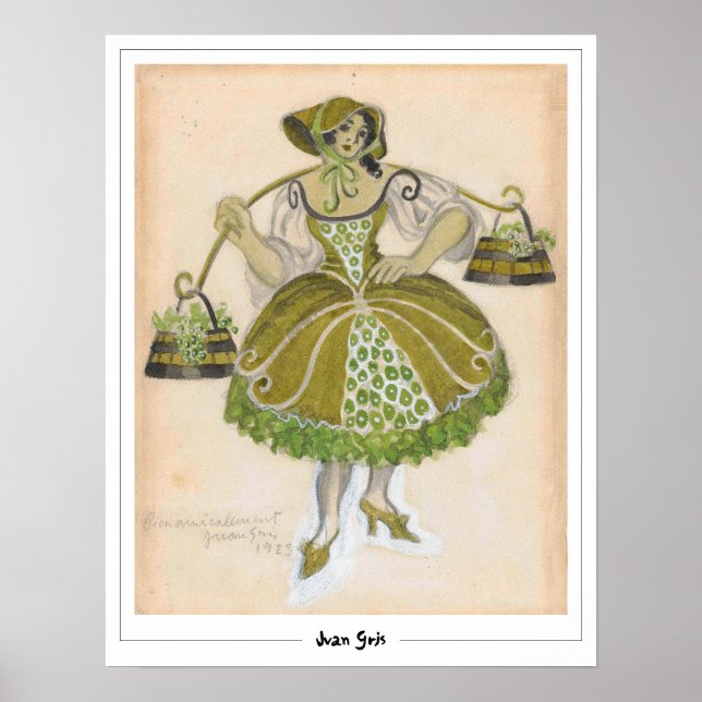 Juan Gris Zedign Art Poster nr 103 (Framsidan)