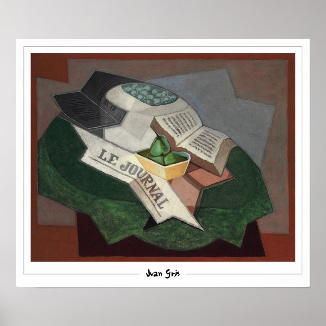 Juan Gris Zedign Art Poster nr 105 (Framsidan)