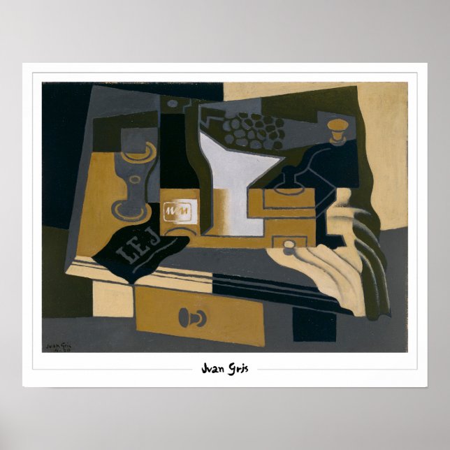 Juan Gris Zedign Art Poster nr 185 (Framsidan)