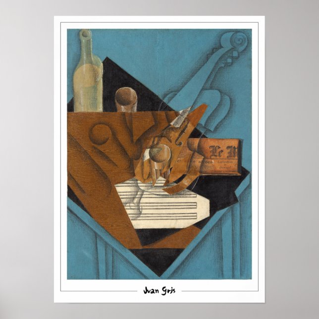 Juan Gris Zedign Art Poster nr 218 (Framsidan)