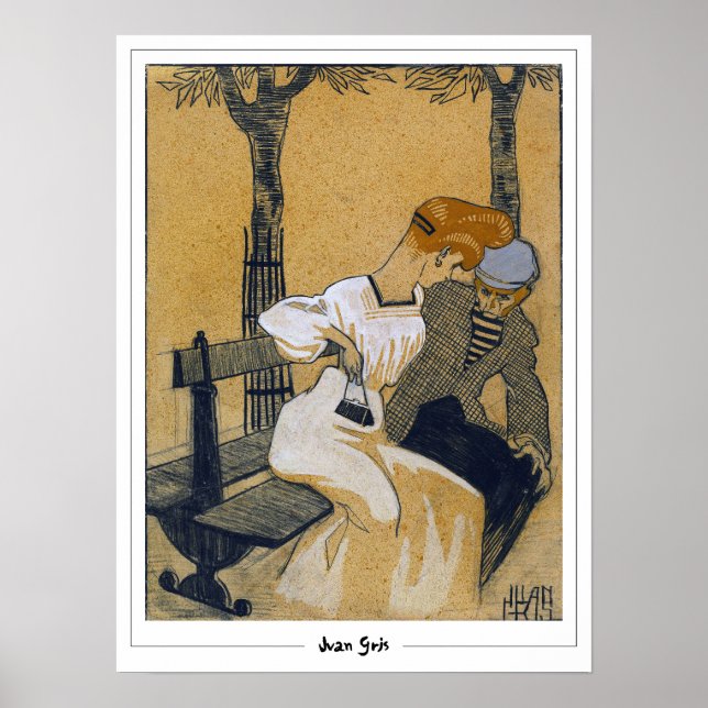 Juan Gris Zedign Art Poster nr 277 (Framsidan)