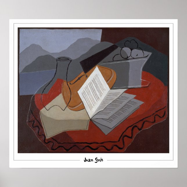 Juan Gris Zedign Art Poster nr 282 (Framsidan)