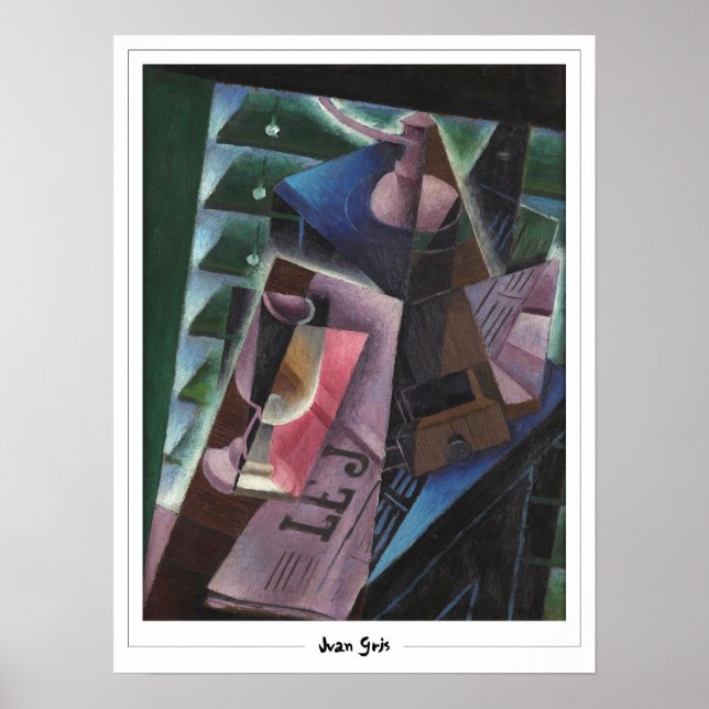 Juan Gris Zedign Art Poster nr 296 (Framsidan)