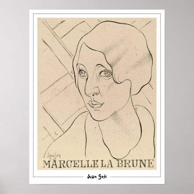 Juan Gris Zedign Art Poster nr 298 (Framsidan)
