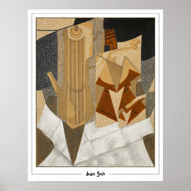 Juan Gris Zedign Art Poster nr 316 (Framsidan)