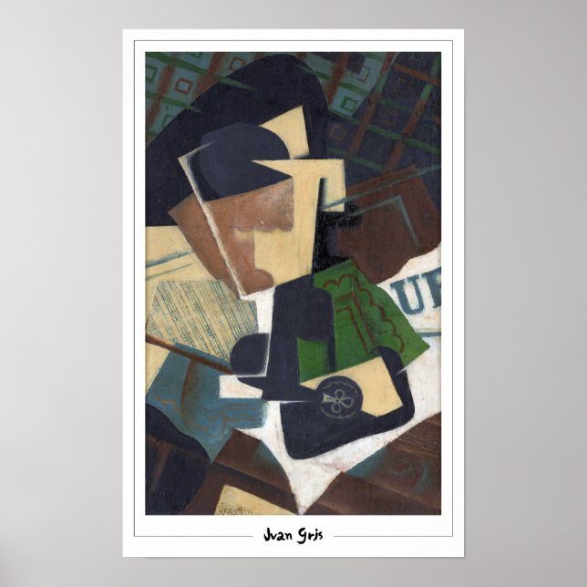 Juan Gris Zedign Art Poster nr 317 (Framsidan)