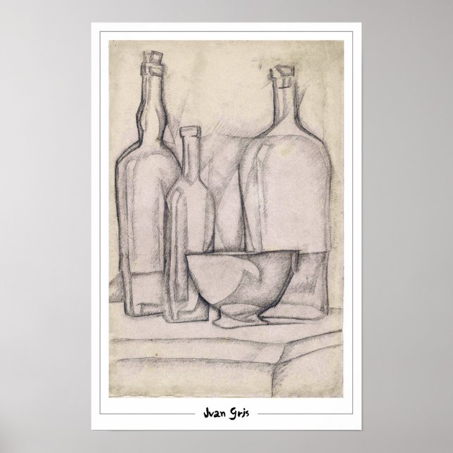 Juan Gris Zedign Art Poster nr 321 (Framsidan)