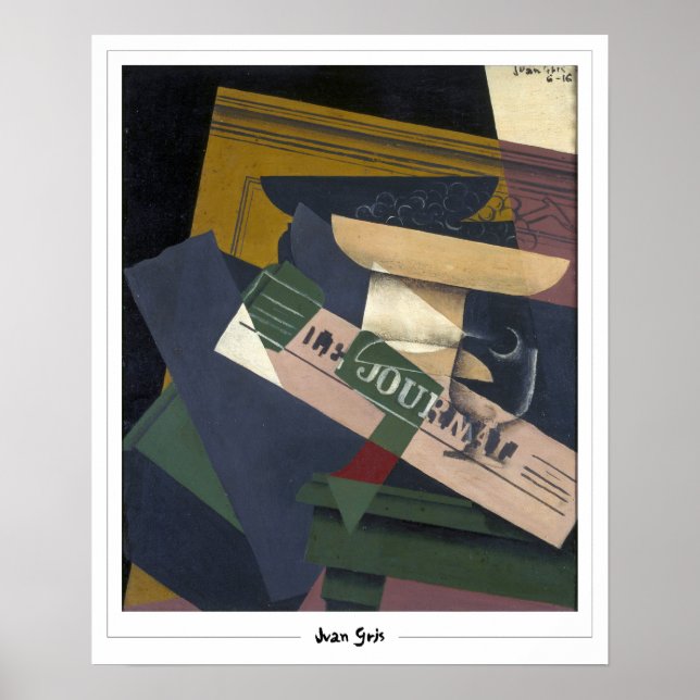 Juan Gris Zedign Art Poster nr 327 (Framsidan)